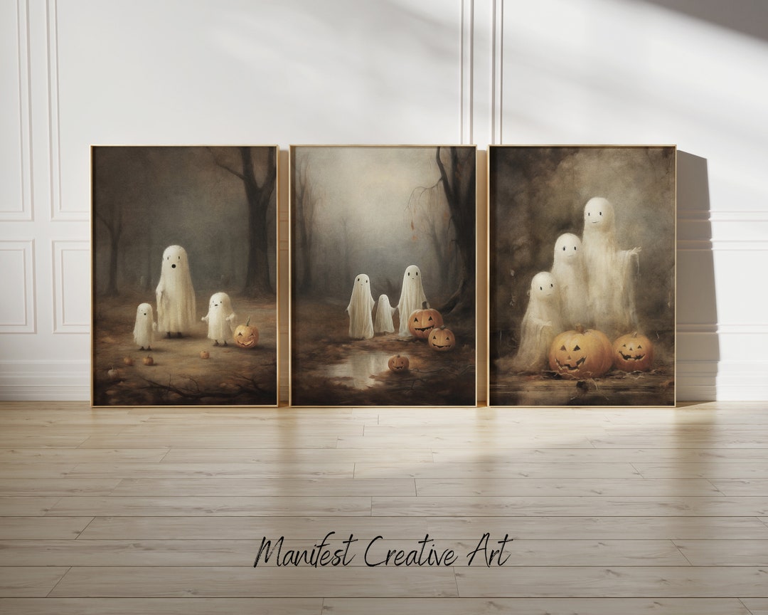 Halloween Gallery Wall Art SET | PRINTABLE Eclectic Wall Art, Dark ...