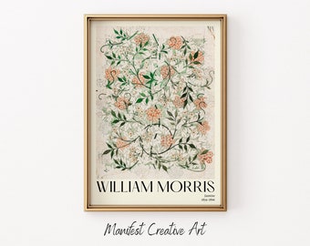 William Morris Wall Art Printable | William Morris Print Jasmine Poster | Floral Wall Art Vintage Print | Flower Market Poster | 019