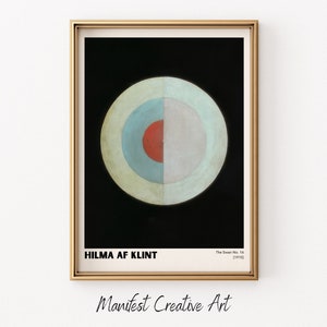Hilma Af Klint Der Schwan Nr. 16 Ausstellung Wandkunst | Druckbare Wandkunst, Vintage Galerie Wandkunst | Hilma Af Klint Druck | HILMA029