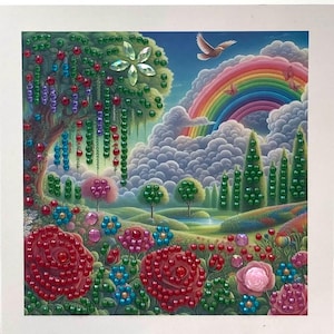 Premium Dankeskarte, Luxus Dankeskarte, Dankeschön Geschenkkarte, Diamond Art Karte, Diamantmalerei Karte, Dankbarkeitskarte, Danke Geschenk