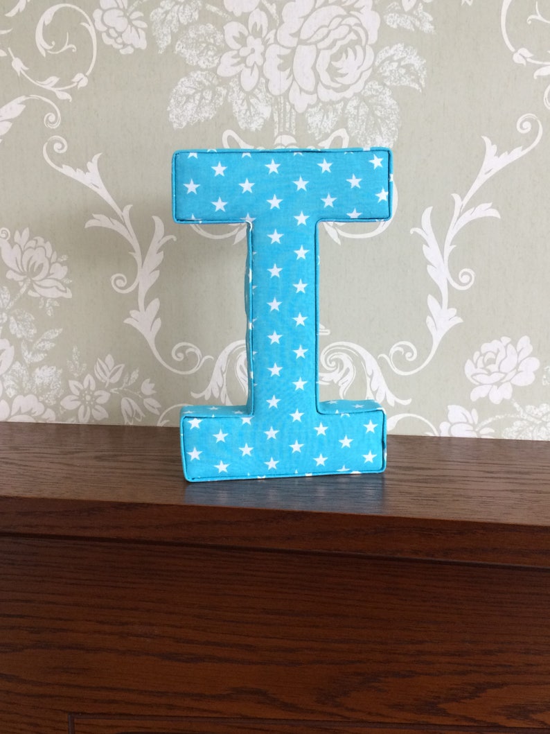 Turquoise Unisex Nursery Wall Art Fabric Letters Etsy UK