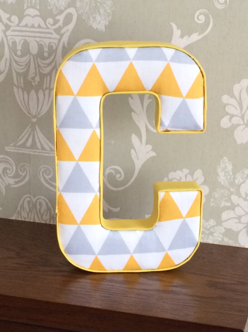 Grey and Yellow Unisex Nursery Decor Fabric Decorative Etsy UK