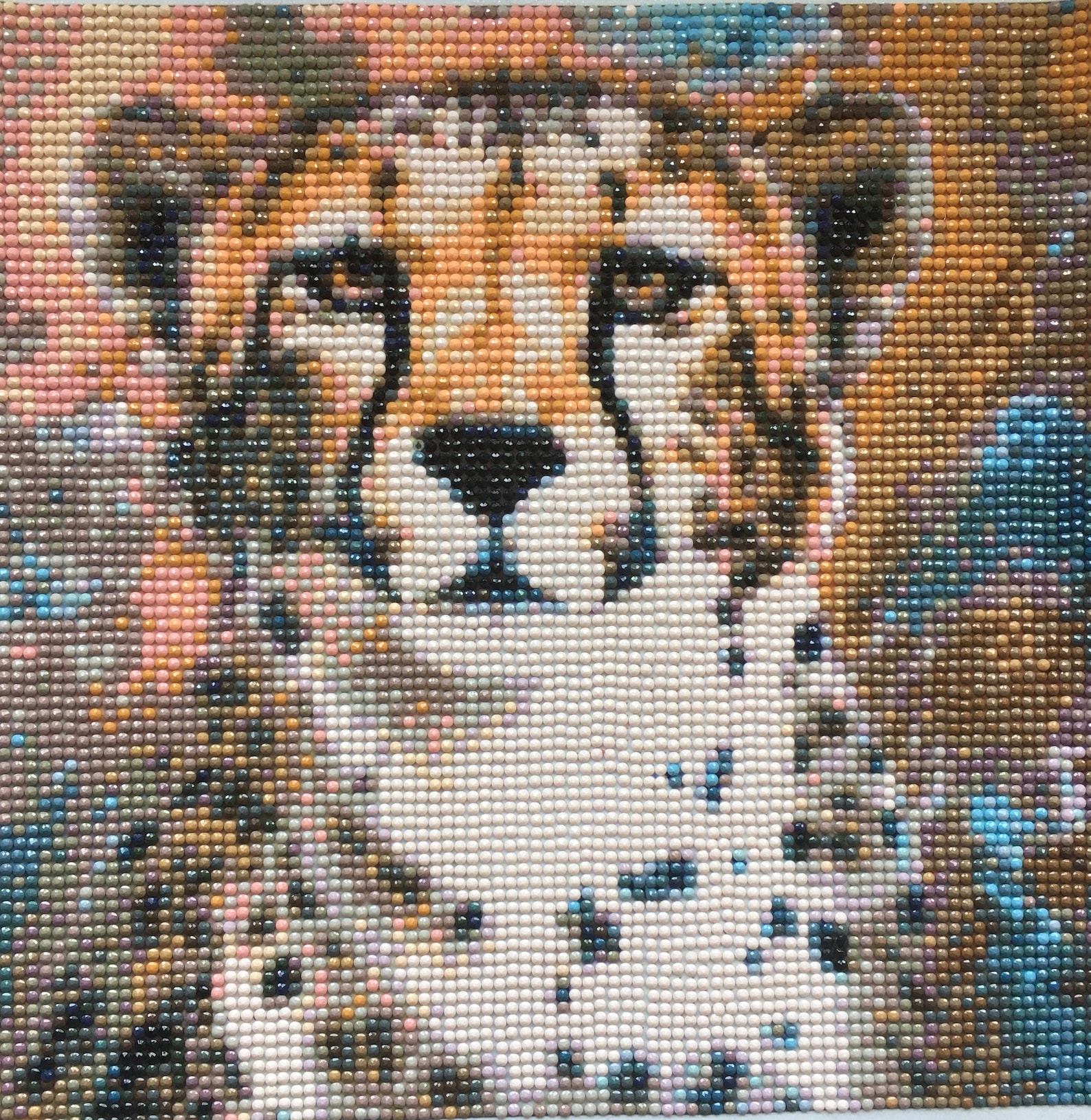 Leopard 5D Diamond Painting Completed, Without a Frame. Home Decor
