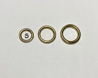 Leash Handle Ring - Solid Brass (Small)