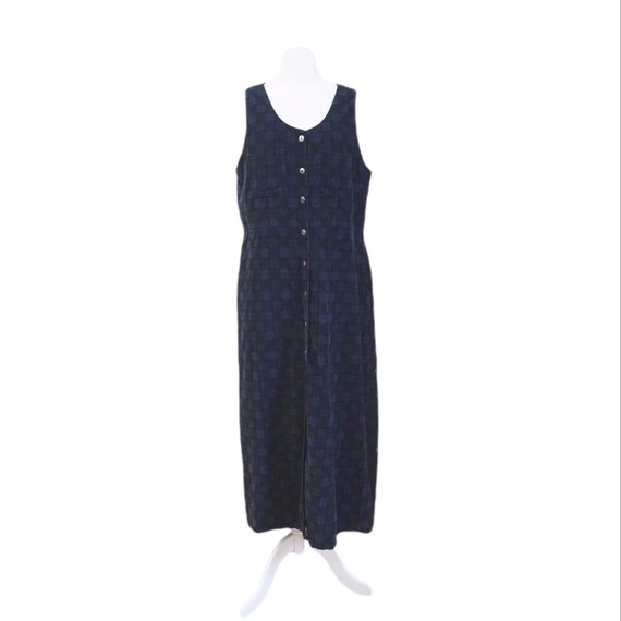 Navy Corduroy Jumper Dress