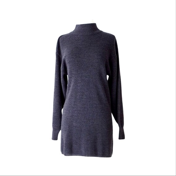 Navy Blue Sweater Dress