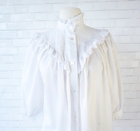 White Eyelet Blouse