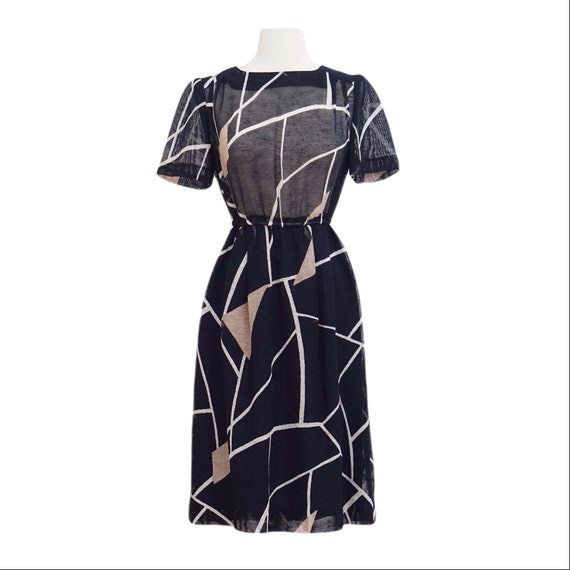 Blue Net Mesh Dress