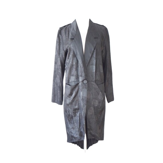 Pleated Black Dress Blazer