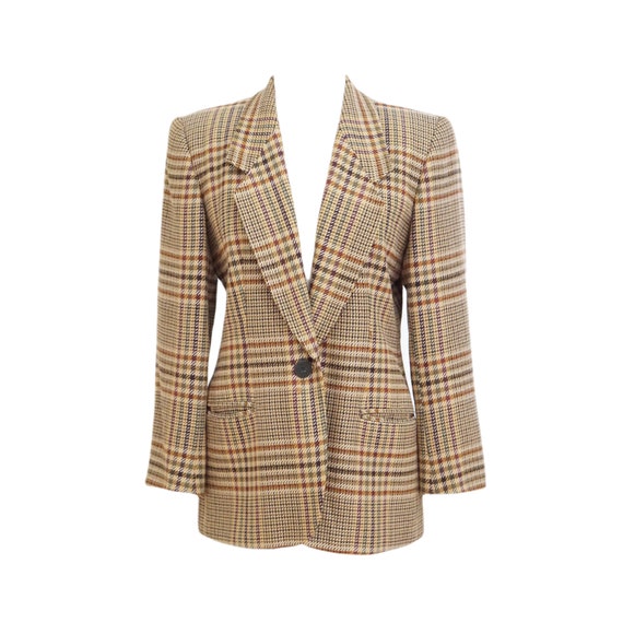 Brown Plaid Vintage Blazer