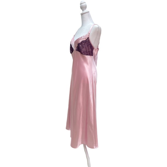 Vintage Pink Lace Slip - image 2