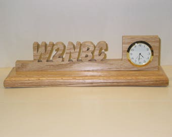 Desk Call Sign Clock