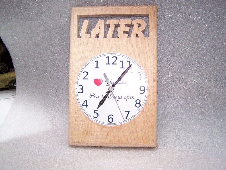 The Lefty or Aka the BASSACKWARDS Clock - Etsy