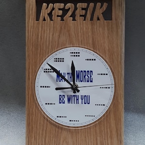 May the Morse Be With You / Morse Code Clock / CW / Brass Pounder