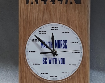May the Morse Be With You / Morsecodeklok / CW / Messing Pounder