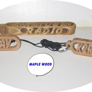 Call Sign Keyrings, call sign badge