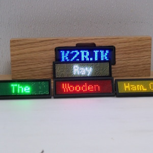 LED Badges, Personal Billboard, Scrolling LED Badges, LED Name Badge, Countertop Mini Billboard, Mini Message Center