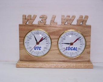 Dual 24 hour Call Sign Desk Clock