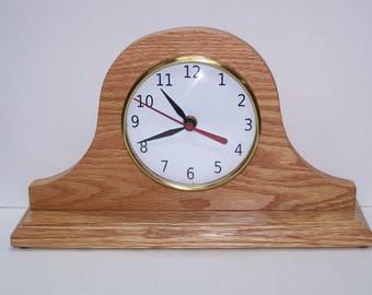 Tambour Desk Clock, Backwards clock, Reverse Clock, Custom Clock, Novelty Clock