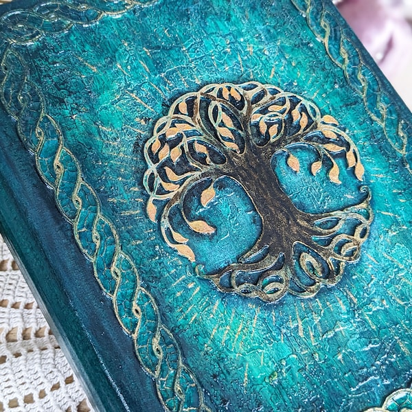 Enchanting Handmade Magical Journal With Tree of Life