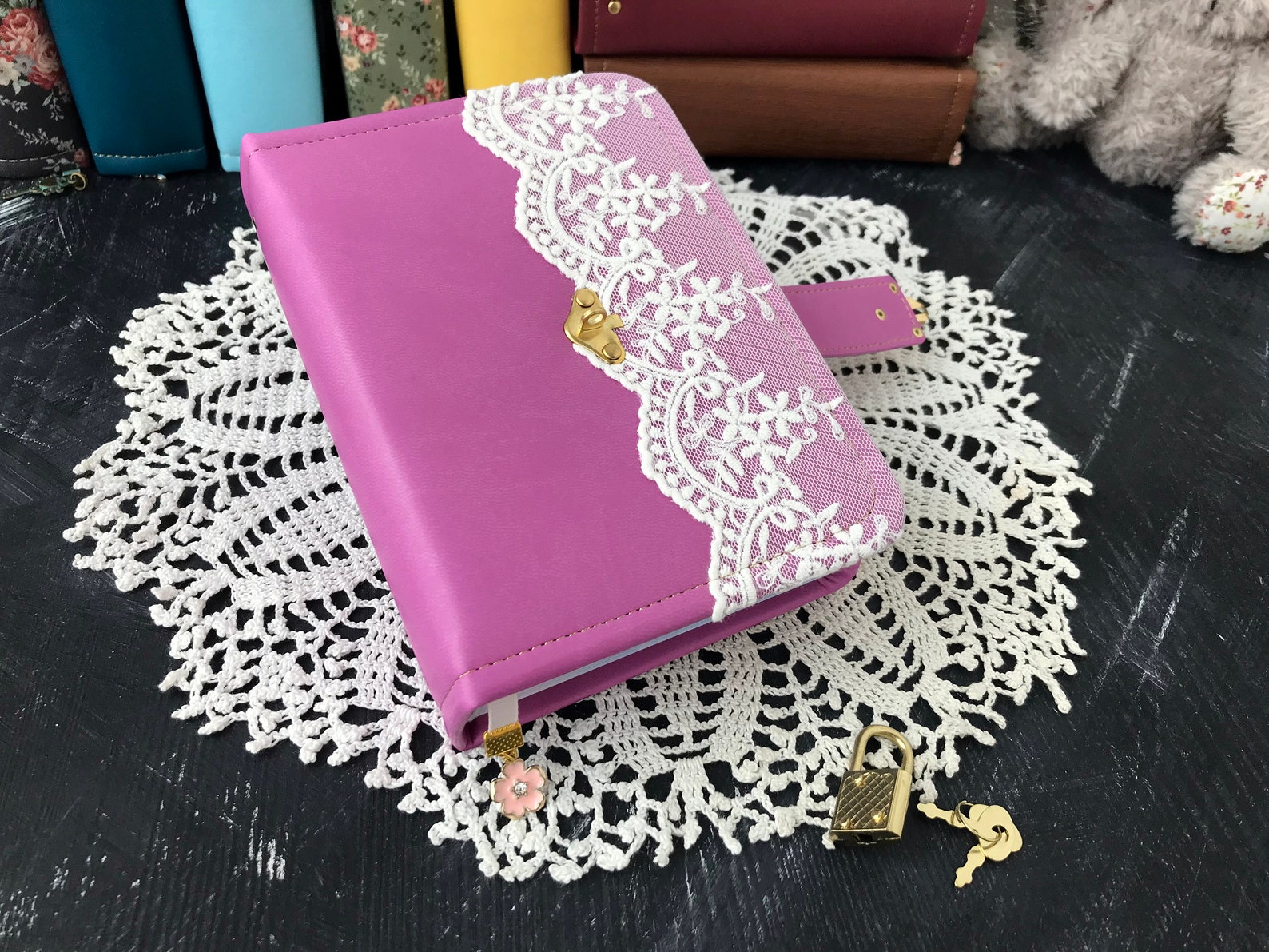 Cute journal with lock and key Diary with lock for girls Etsy