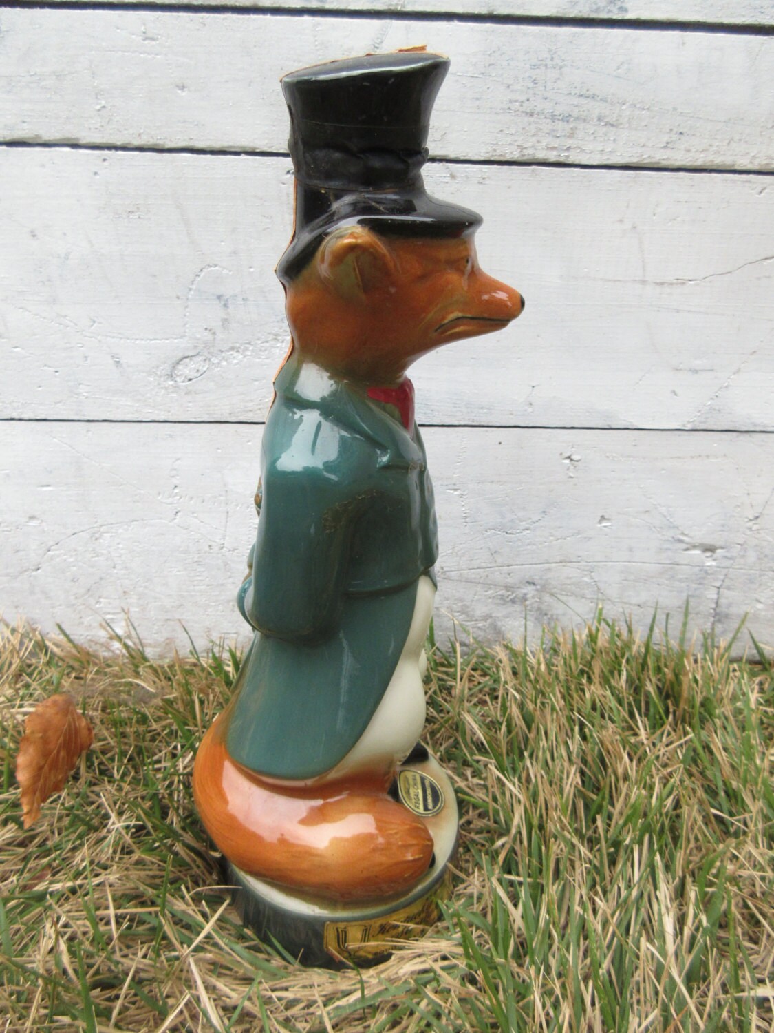 Vintage Jim Beam Fox Decanter Regal China Beams Trophy Etsy