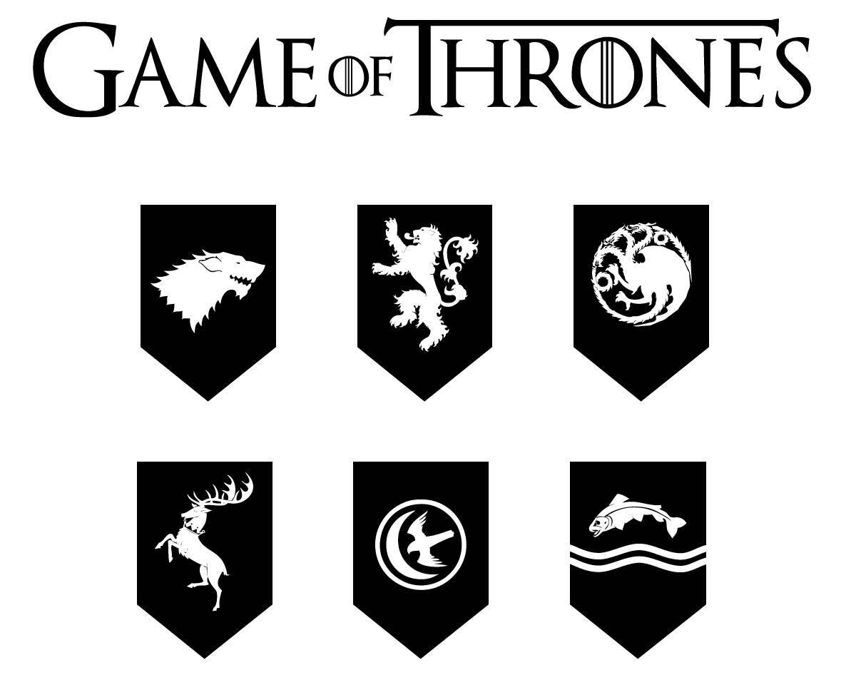 Game of Thrones - House Sigils Logo PNG Vector (SVG) Free Download