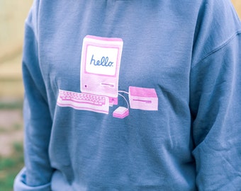 1984 Apple Macintosh Computer Unisex Sweatshirt