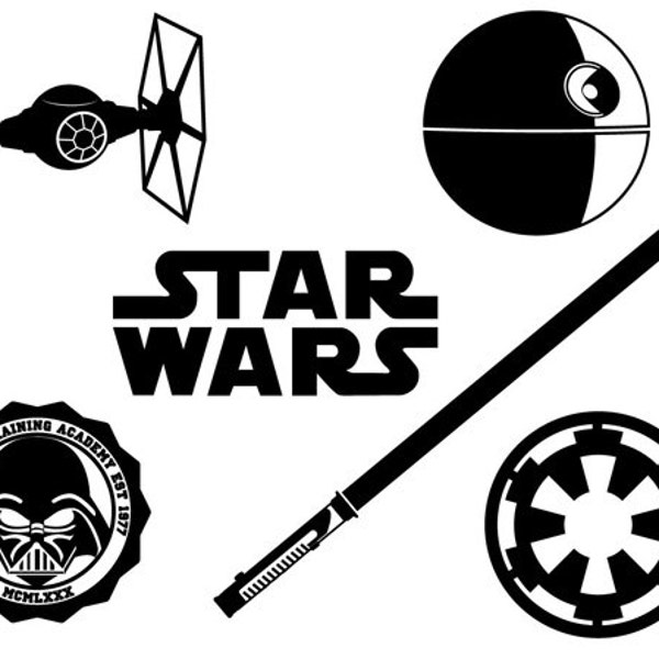 Star Wars dxf svg eps png file for use with your Silhouette Studio Software