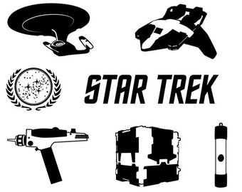 Star Trek dxf svg eps png file for use with your Silhouette Studio Software