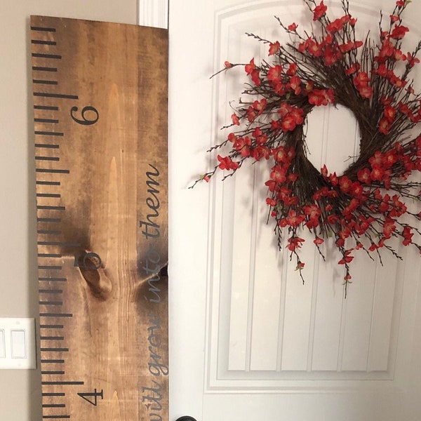 VINYL DECAL ONLY, No Wood Included-Giant Child Measuring Stick/Growth Chart/Growth Ruler/Metric Ruler