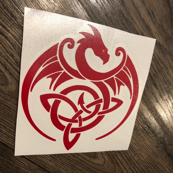 Celtic Dragon Vinyl Decal