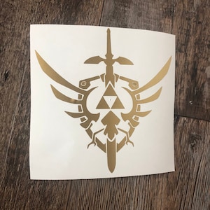 Zelda Master Sword Triforce Vinyl Decal