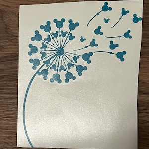 ミッキーのタンポポ / ディズニーのタンポポのビニールデカール