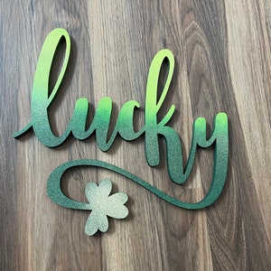 Lucky Wooden Sign