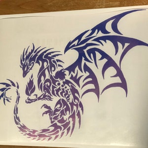 Fire Dragon Vinyl Decal