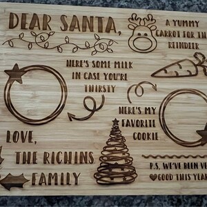 Christmas cookie treat board