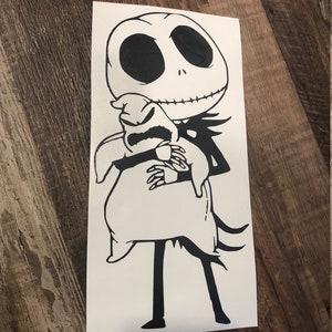 Jack Skellington & Oogie Vinyl Decal