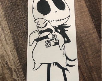 Jack Skellington & Oogie Vinyl Decal