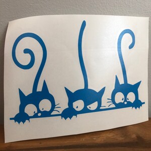 3 Cats Edge VINYL Decal