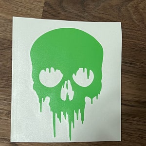 Drip Skull Vinyl Decal