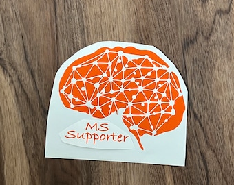 Calcomanía de vinilo MS/Multiple Sclerosis SUPPORTER