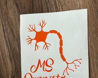 Vinylsticker MS/Multiple Sclerose Neuron SUPPORTER