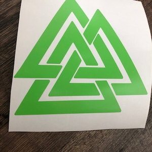 Valknut, Odin’s Knot Viking Symbol Vinyl Decal