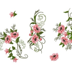 5 rose embroidery designs for embroidery machine