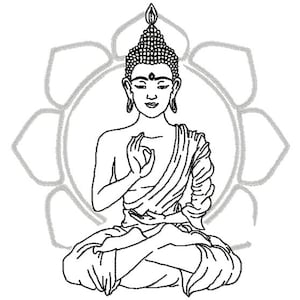 &quot;Buddha&quot; embroidery for embroidery machine