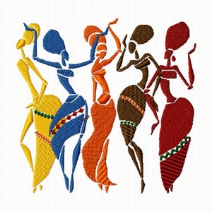 African women embroidery for embroidery machine