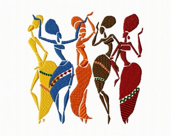 African women embroidery for embroidery machine