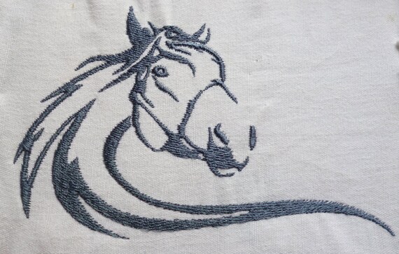 Taie d'oreiller carrée en coton lin imprimée cheval pour décoration de