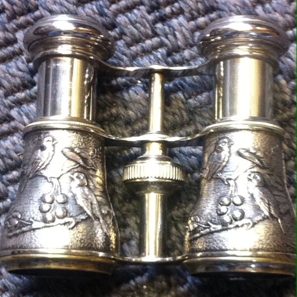Beautiful Rare Pair of French Vintage Antique Old Opera Theater Binoculars Glasses